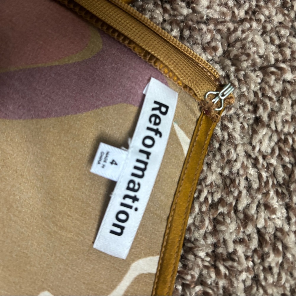 Reformation Floral Skirt in Brown and Pink - Picture 5 of 5